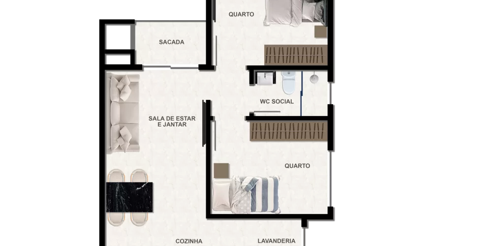 PLANTA HUMANIZADA 1 UNIDADE